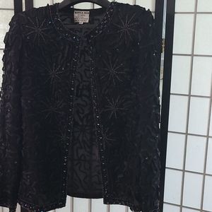 Mark & John by Gopal Beaded Evening Jacket, 1980s Vintage